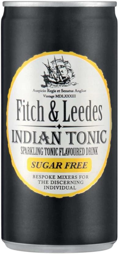 Fitch & Leedes Indian Tonic - Sparkling Tonic Flavoured Drink (6 x 200 ml)