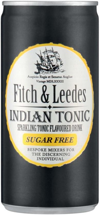 Fitch & Leedes Indian Tonic - Sparkling Tonic Flavoured Drink (6 x 200 ml)
