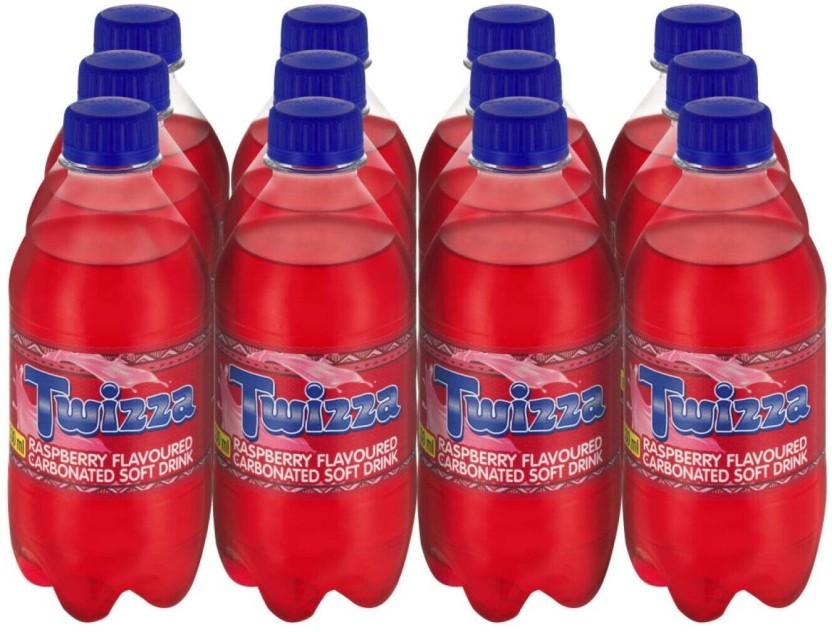 Twizza Raspberry Flavoured Carbonated Soft Drink (12 x 330 ml)