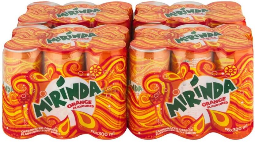 Mirinda Carbonated Ornge flavoured Soft Drink (24 x 300 ml)