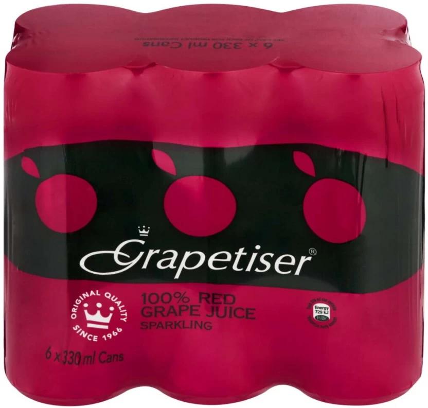 Grapetiser Red Grape Juice Sparkling (6 x 330 ml)