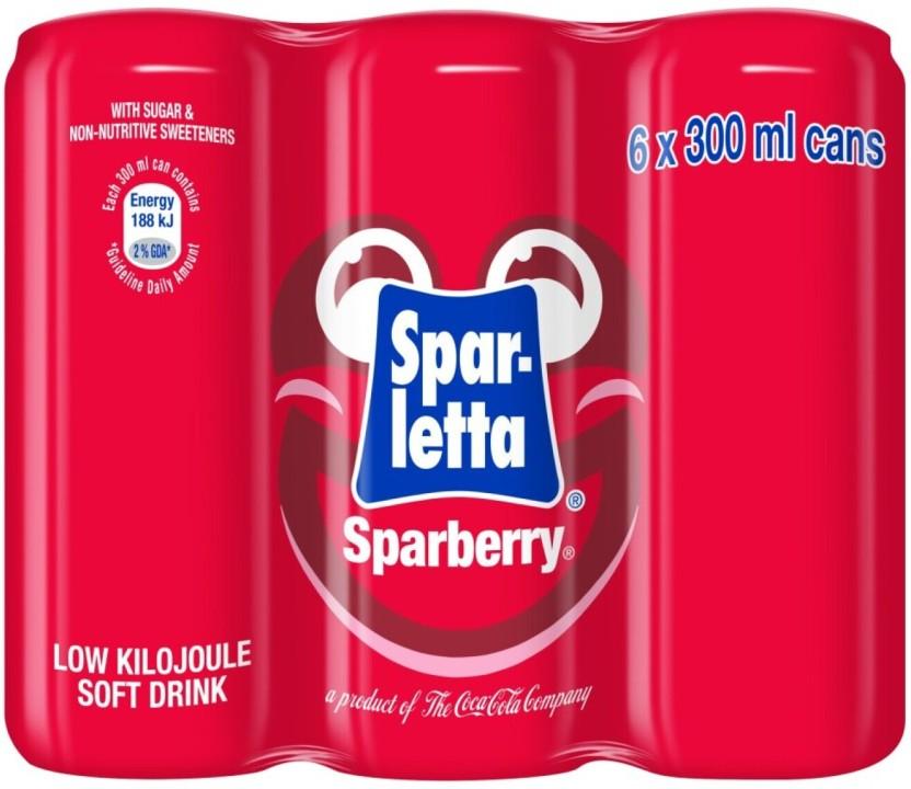 Sparletta Sparberry Low Kilo Soft Drink (6 x 300 ml)