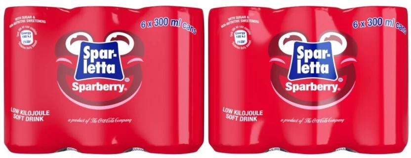 Sparletta Sparberry Low Kilo Soft Drink (24 x 300 ml)
