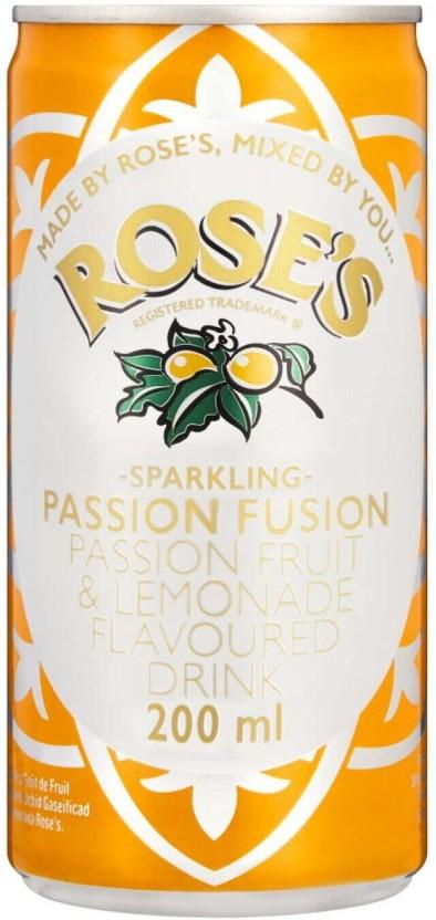 Rose'S Sparkling Passion Fusion - Passion Fruite & Lemonade Flavoured Drink (200 ml)