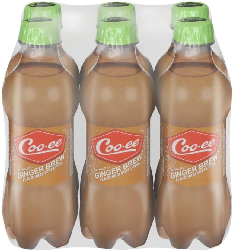 Coo-Ee Ginger Brew Flavoured Soft Drink (6 x 300 ml)