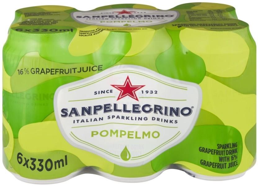 San Pellegrino Pompelmo Sparkling GrapeFruit Drink (6 x 330 ml)