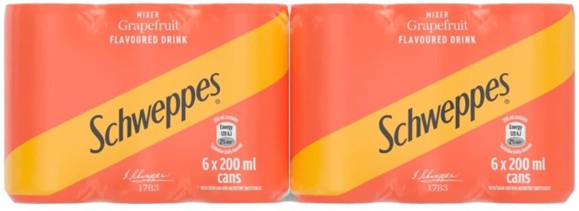 Schweppes Grapefruite Flavoured Drink (24 x 200 ml)