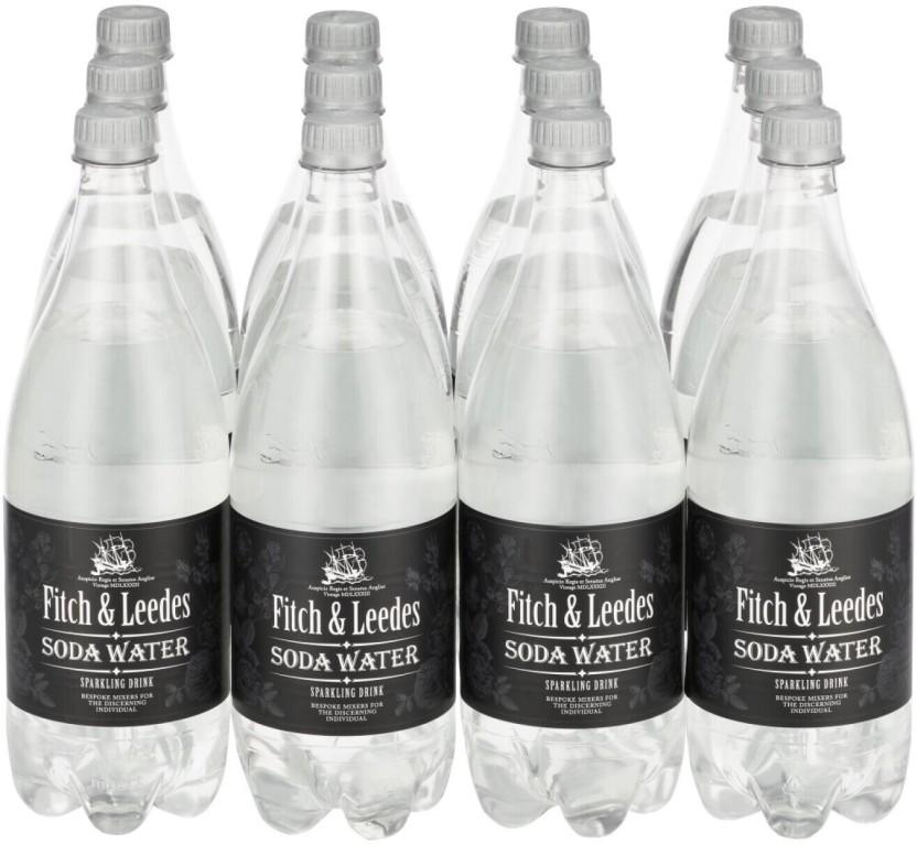 Fitch & Leedes Soda Water (12 x 1 L)