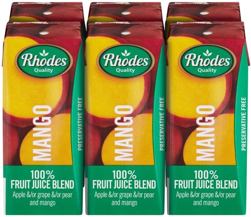 Rhodes Mango 100% Fruit Juice Blend (6 x 200 ml)
