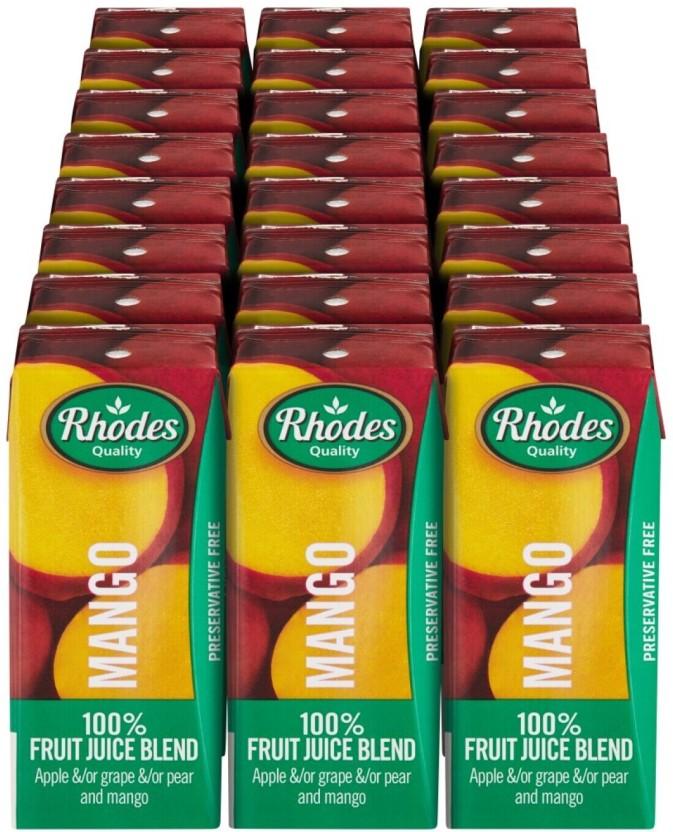 Rhodes Mango 100% Fruit Juice Blend (24 x 200 ml)