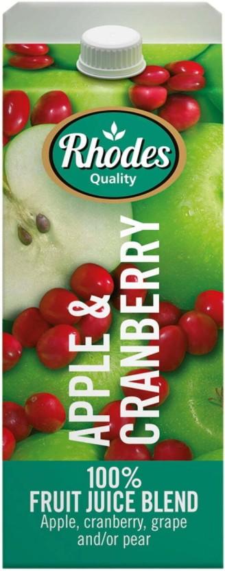Rhodes Apple & Cranberry 100% Fruit Juice Blend (2 L)