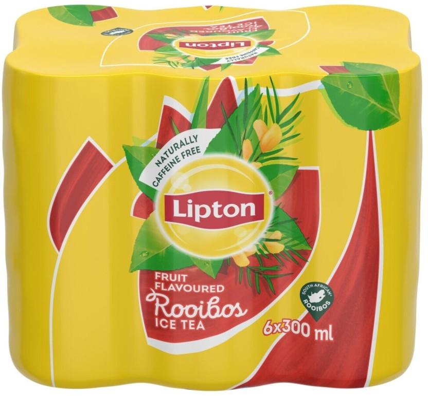 Lipton Fruit Flavoured Rooibos Iced Tea (6 x 300 ml)