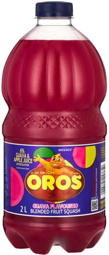 Brookes OROS Guava Flavoured Blended Fruit Squash (2 L)
