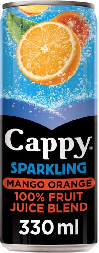 Cappy Sparkling Mango Orange 100% Fruit Juice Blend (24 x 330 ml)