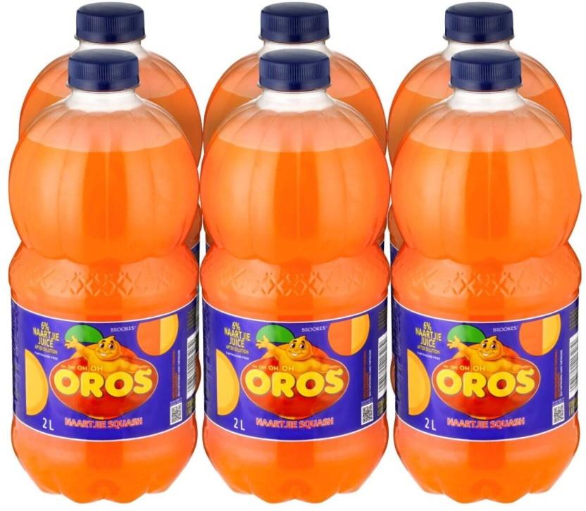 Brookes Oros Naartjie Squash (2 L, Pack of 6)