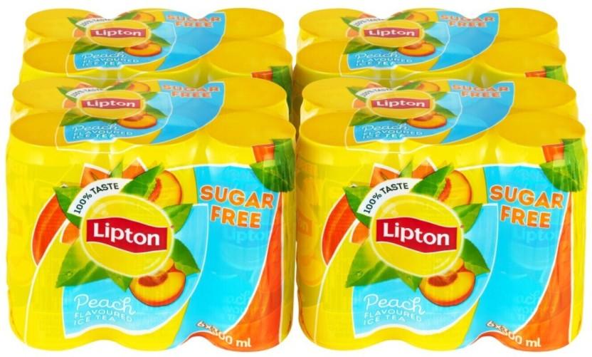 Lipton Sugar Free Peach Flavoured Iced Tea (24 x 300 ml)