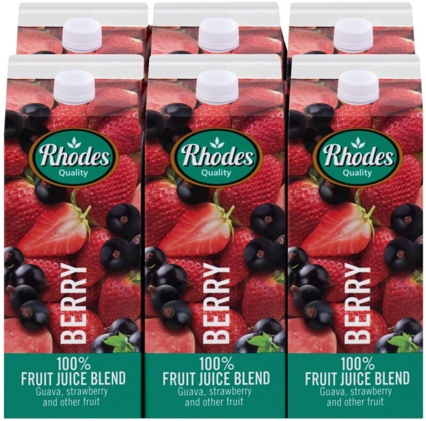 Rhodes Berry 100% Fruit Juice Blend (6 x 1 L)