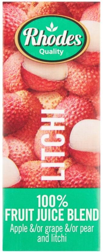 Rhodes Litchi 100% Fruit Juice Blend (200 ml)