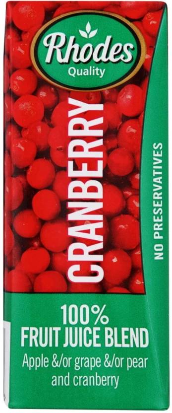 Rhodes Cranberry 100% Fruit Juice Blend (200 ml)