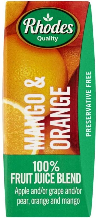 Rhodes Mango & Orange 100% Fruit Juice Blend (200 ml)