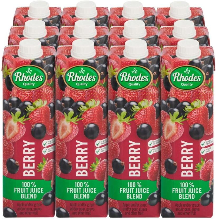 Rhodes Berry 100% Fruit Juice Blend (12 x 1 L)