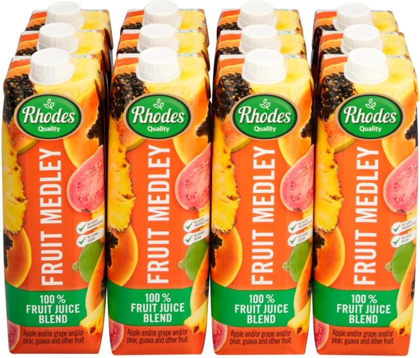 Rhodes 100% Fruit Juice Blend Fruit Medley (12 x 1 L)