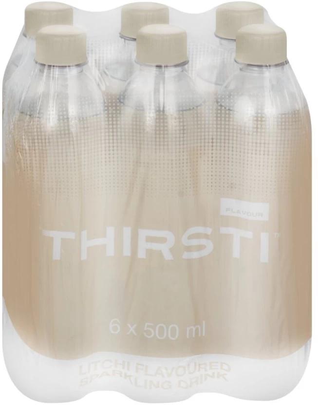 Thirsti Sparkling Litchi Flavoured Water (1 x 500 ml)