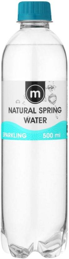 M Natural Spring Sparkling Mineral Water (6 x 500 ml)