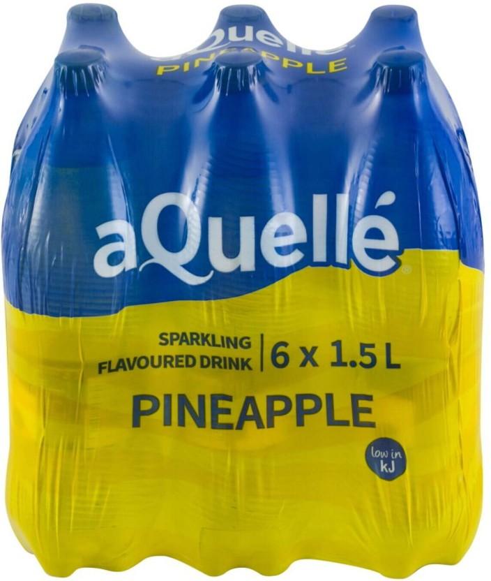 aQuelle Sparkling Pineapple Flavoured Water (6 x 1.5 l)