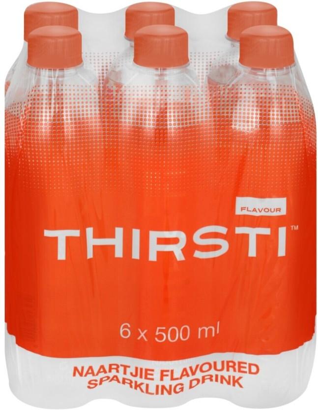 Thirsti Sparkling Naartjie Flavoured Water (1 x 500 ml)