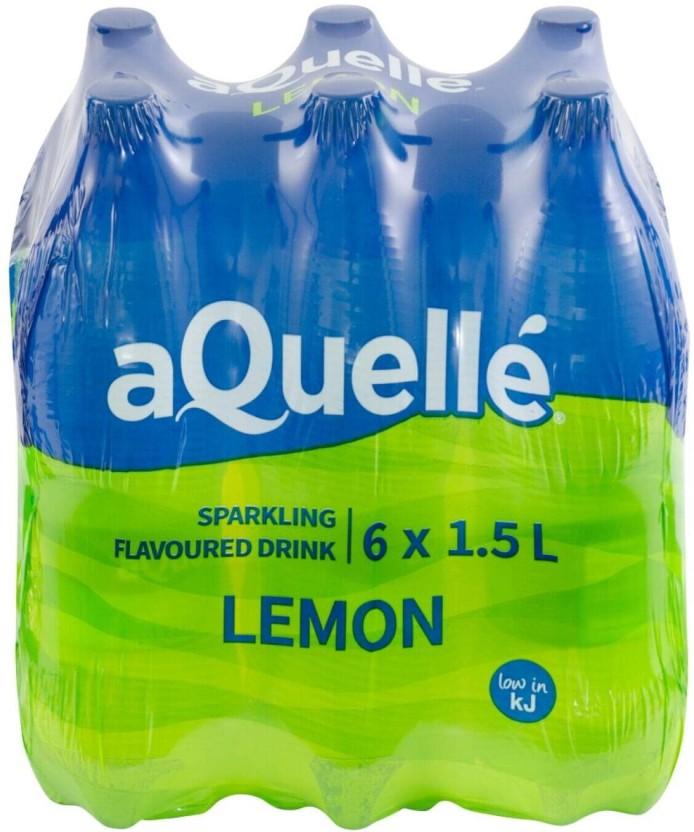 aQuelle Sparkling Lemon Flavoured Water (6 x 1.5 l)