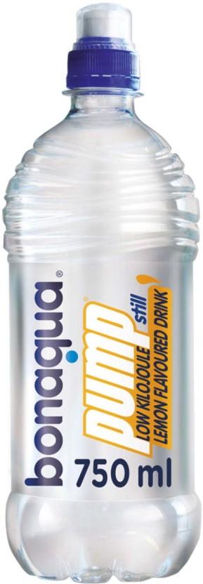 Bonaqua Pump Low Kilojule Still Lemon Flavoured Water (6 x 750 ml)