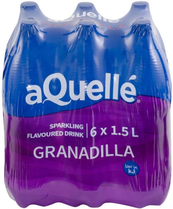aQuelle Sparkling Granadilla Flavoured Water (6 x 1.5 l)