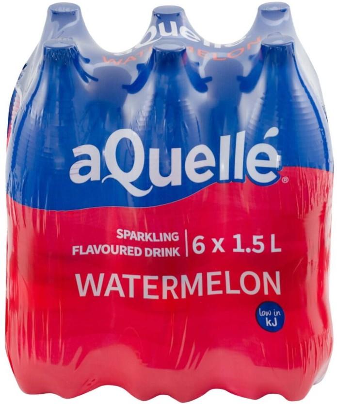 aQuelle Sparkling Watermelon Flavoured Water (6 x 1.5 l)