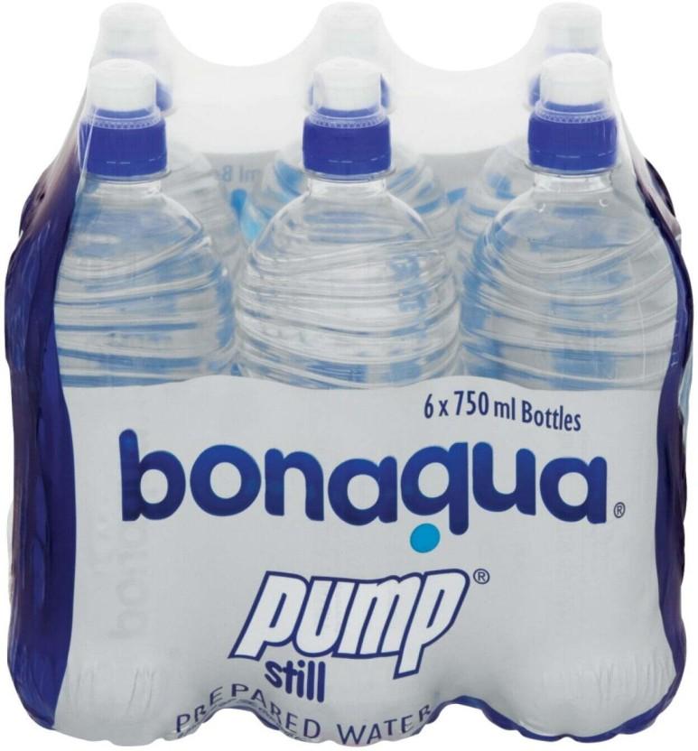 Bonaqua Pump Still Prepared Mineral Water (6 x 750 ml)