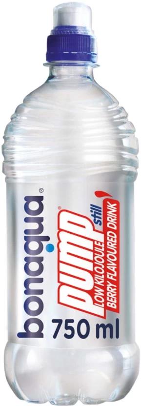 Bonaqua Pump Low Kilojule Still Berry Flavoured Water (6 x 750 ml)
