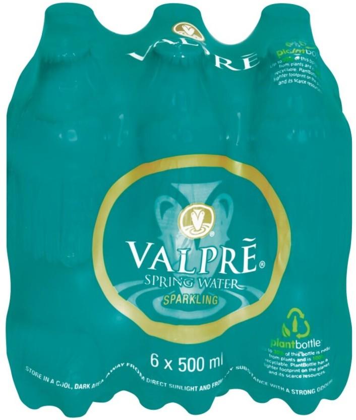 Valpre Spring Sparkling Mineral Water (6 x 500 ml)