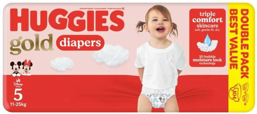 Huggies Gold Double Pack Tape Diapers - 0 (108 Pieces)