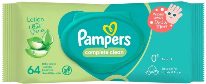 Pampers Sensitive (Pack of 1, 64 Wipes per Pack)