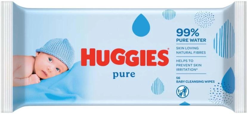 Huggies Pure (Pack of 1, 56 Wipes per Pack)