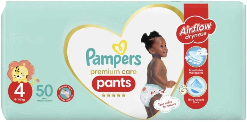 Pampers Premium Care Air Flow Dryness Pant Diapers - M (50 Pieces)