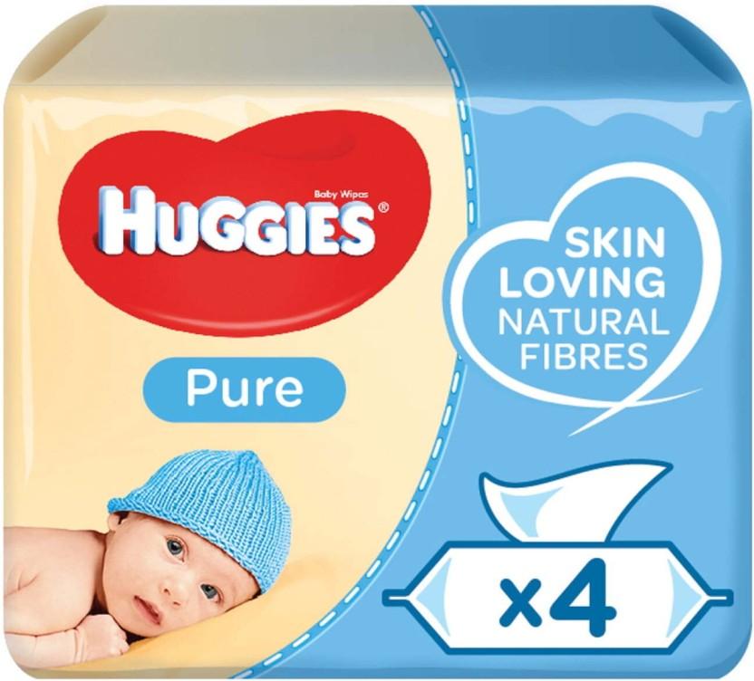 Huggies Pure (Pack of 3, 224 Wipes per Pack)