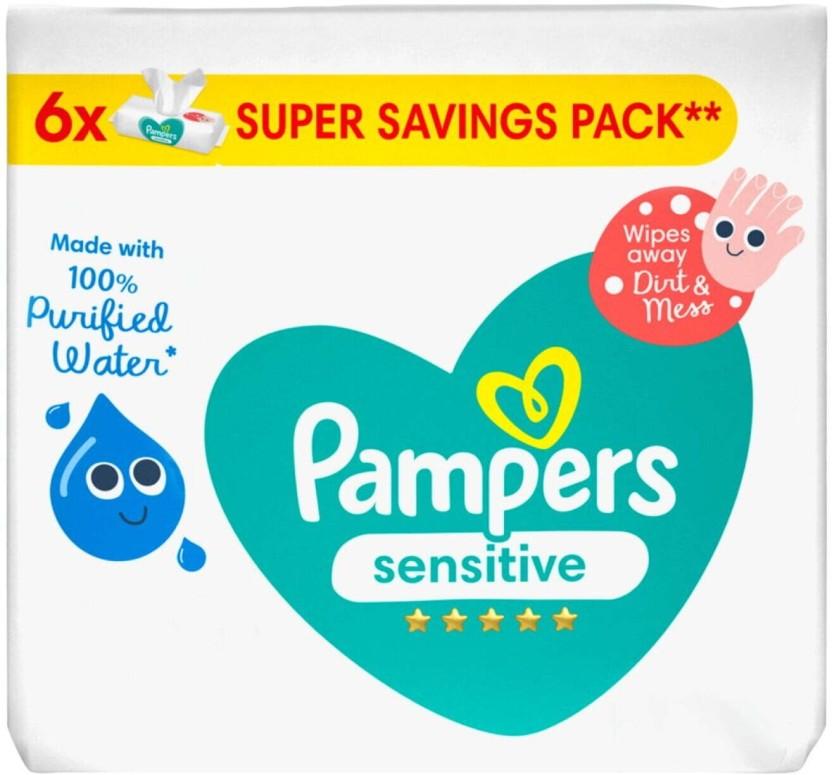 Pampers Sensitive (Pack of 1, 336 Wipes per Pack)