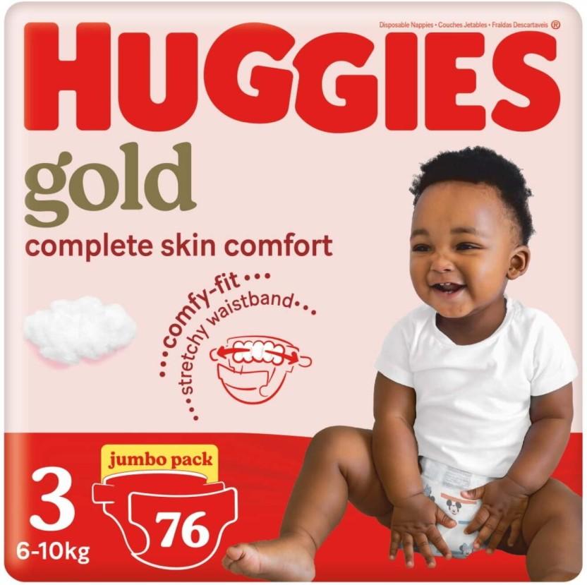 Huggies Jumbo Pack Gold Tape Diapers - L (76 Pieces)