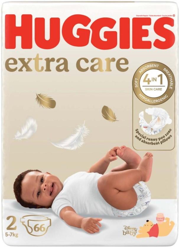 Huggies Extra Care Tape Diapers - 2 (66 Pieces)