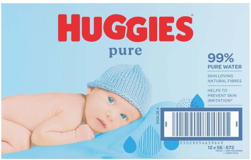 Huggies Pure (Pack of 1, 672 Wipes per Pack)