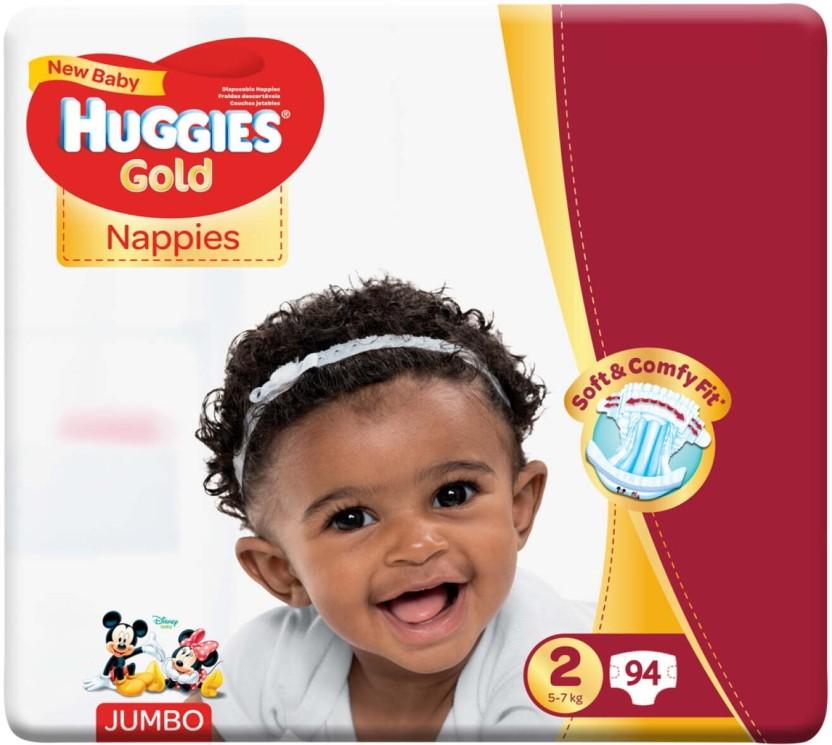 Huggies Jumbo Gold Nappies Tape Diapers - M (94 Pieces)