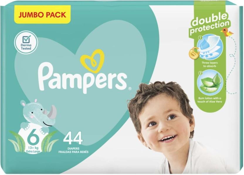Pampers Jumbo Pack Double Protection Tape Diapers - XL|XXL|XXXL (44 Pieces)