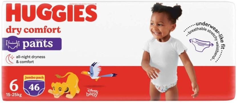 Huggies Dry Comfort All Night Dryness Pant Diapers - 6 (46 Pieces)