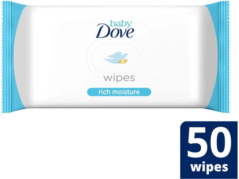 Dove Rich Moisture (Pack of 12, 50 Wipes per Pack)